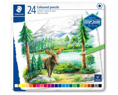 ESTUCHE METÁLICO CON 24 LÁPICES, COLORES SURTIDOS STAEDTLER 146C M24 (Espera 4 dias)